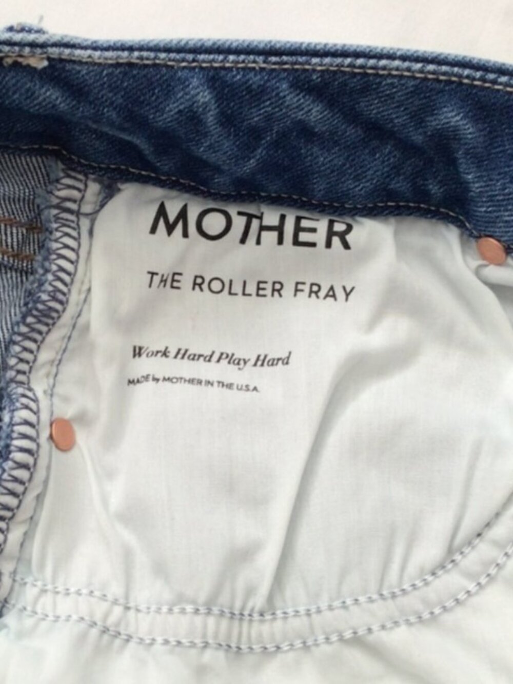 MOTHER The Roller Fray Work Hard Play Hard Sz 27 - Picture 5 of 7